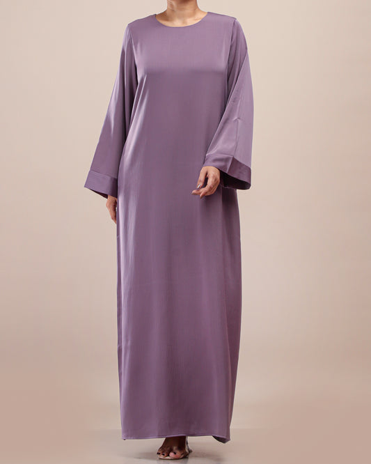 Elegant Maxi with  Flowy Cuff _Purple