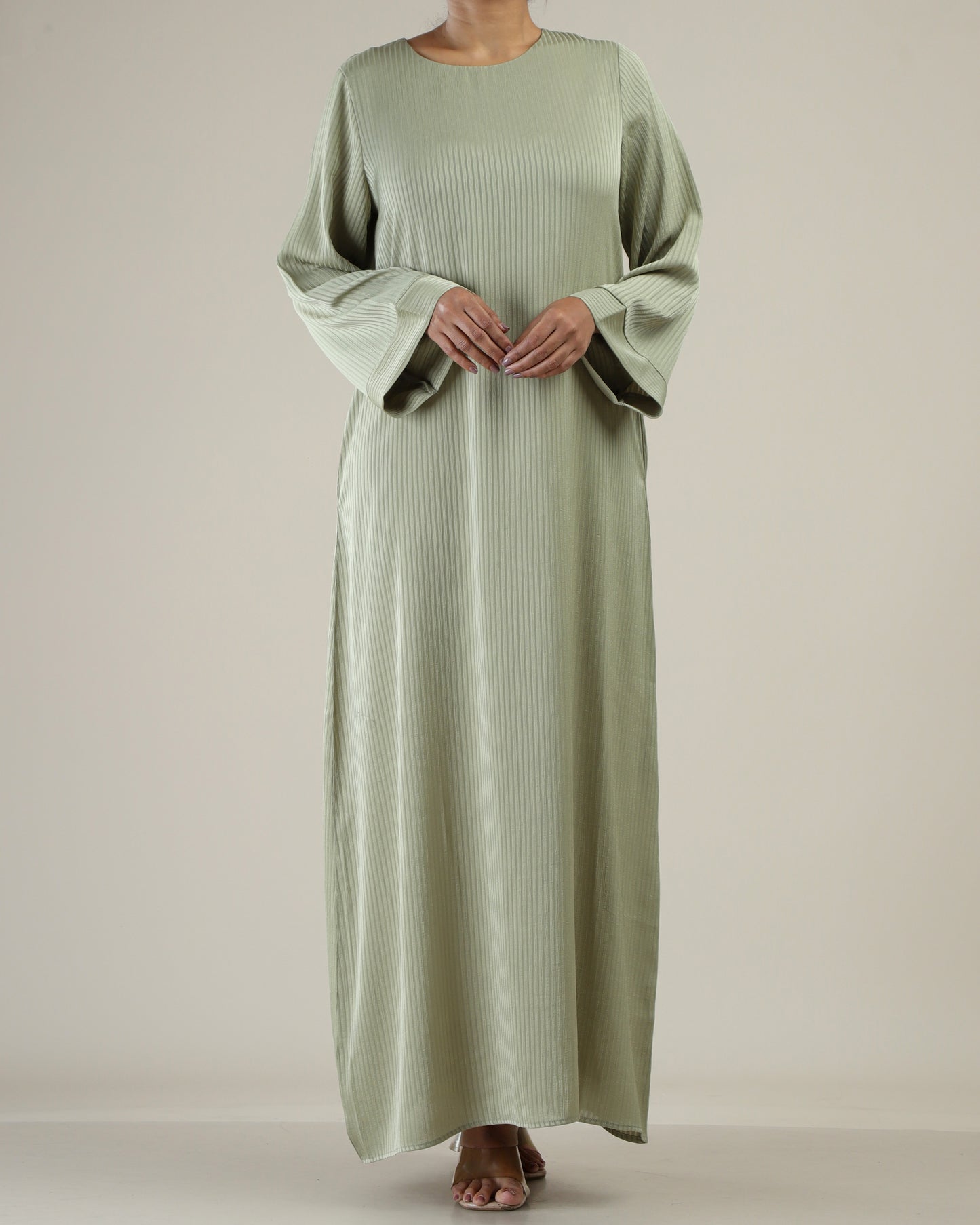 Elegance Flow Ribbed Maxi