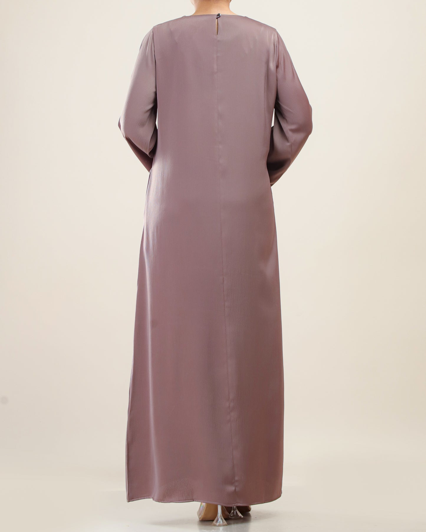 Elegant Maxi with Flowy Cuff _Beige